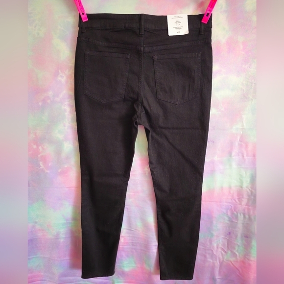 H&M Black Skinny High Waist Jeans Size 14 - Picture 5 of 7